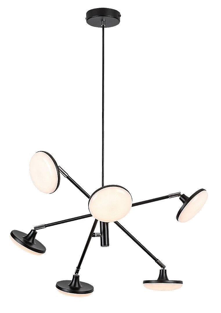 Lustra suspendata LED Madi, negru, 24W, 2350lm, 3000K, IP20, Rabalux, 72239