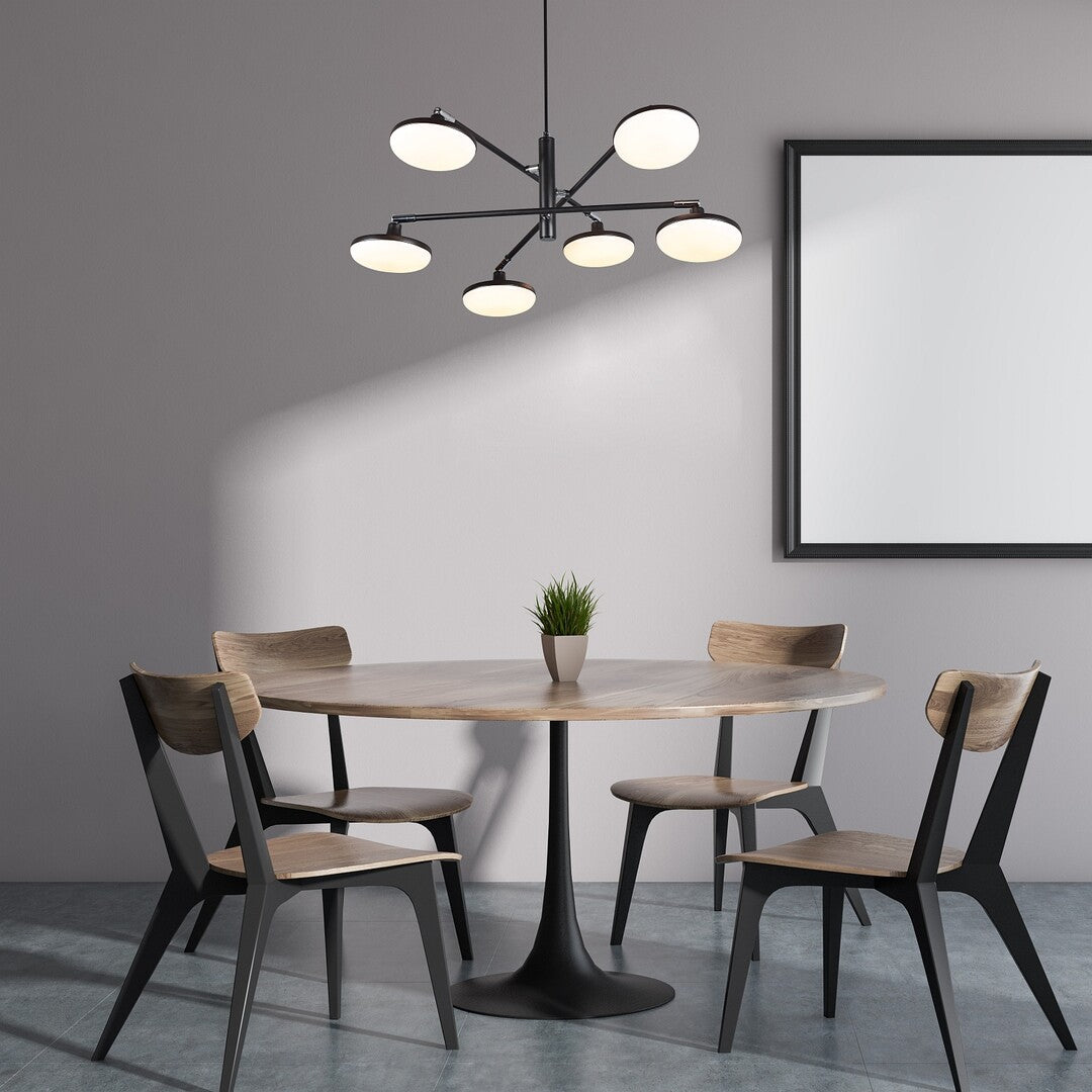 Lustra suspendata LED Madi, negru, 24W, 2350lm, 3000K, IP20, Rabalux, 72239