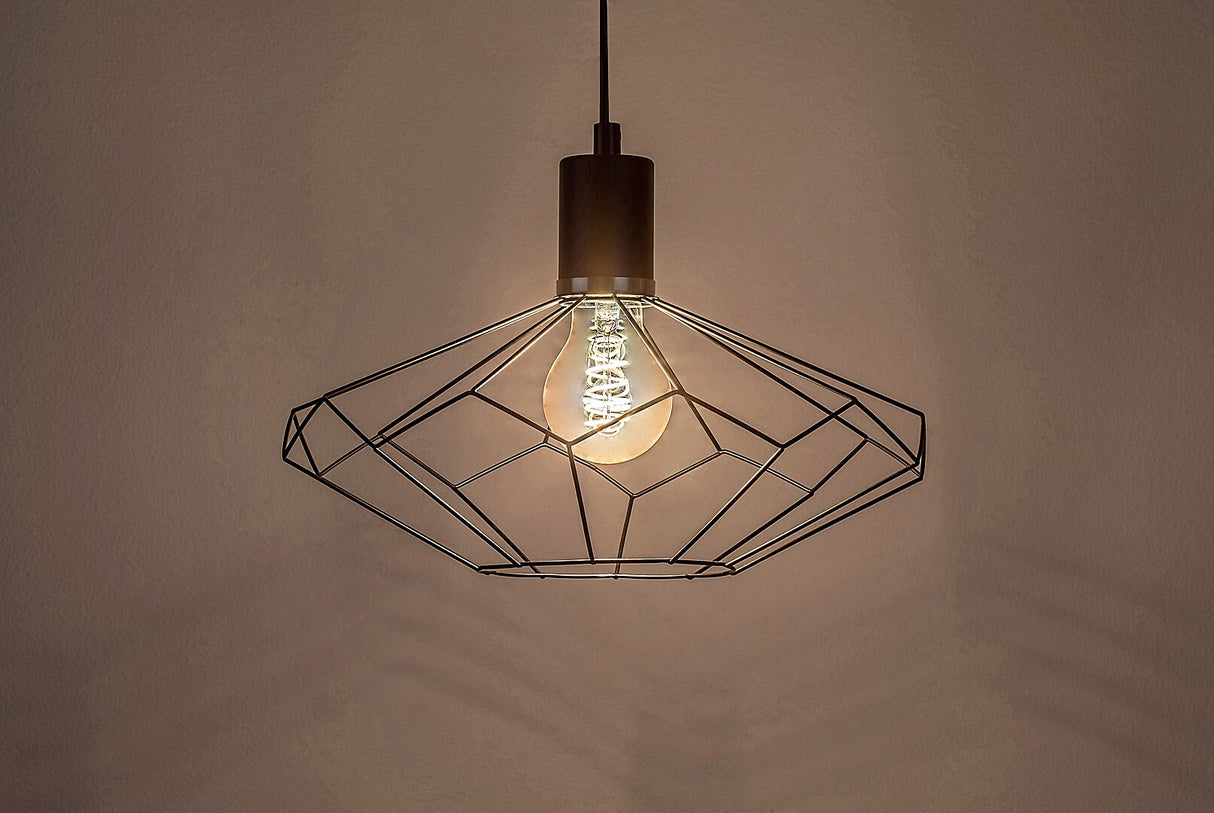 Lustra suspendata Fran, negru mat, 1xE27, D.30cm, IP20, Rabalux, 72241