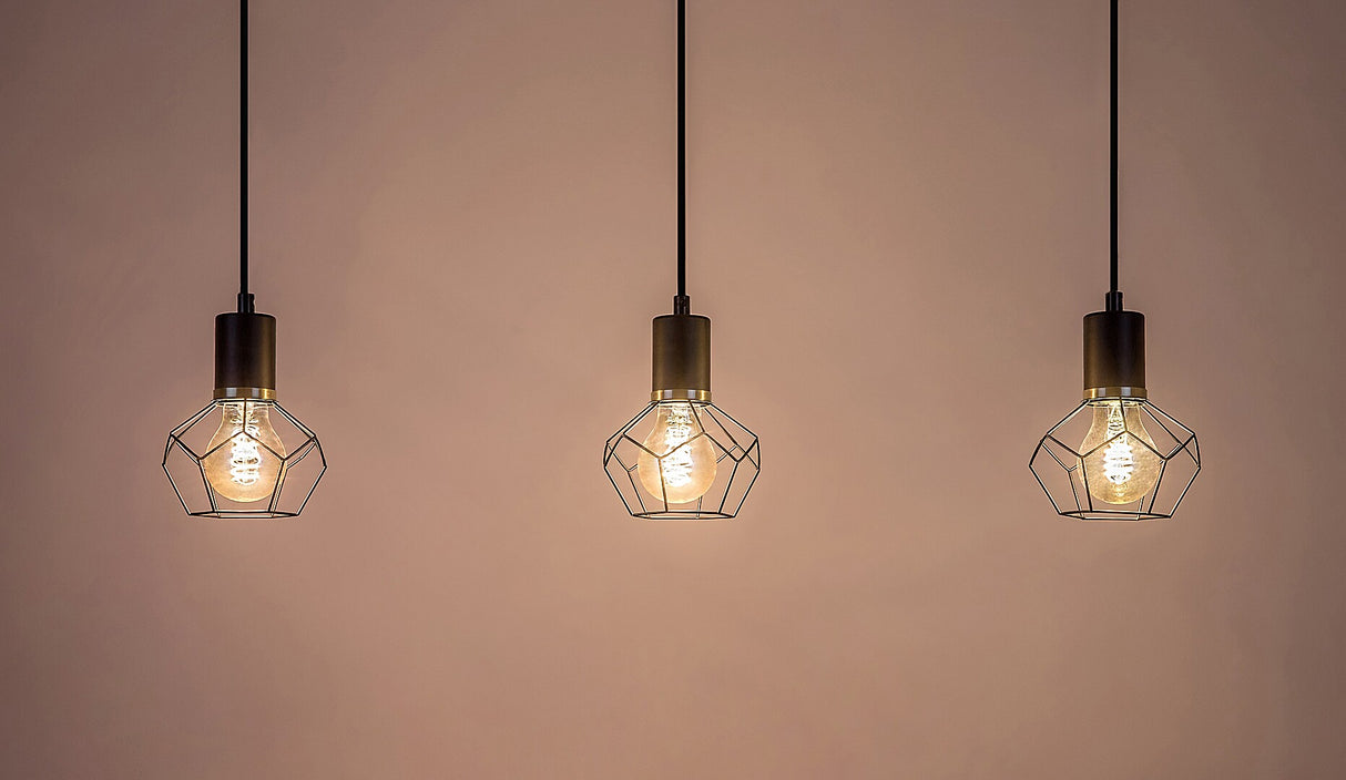 Lustra suspendata Fran, negru mat, 3xE27, L.70cm, IP20, Rabalux, 72242