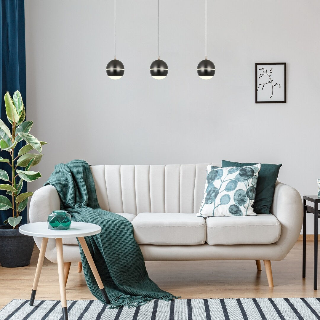 Lustra suspendata/plafoniera LED Maelo, negru, 6W, 200lm, 4000K, IP20, Rabalux, 72246