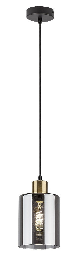 Lustra suspendata Perez, negru, 1xE27, IP20, Rabalux, 72248