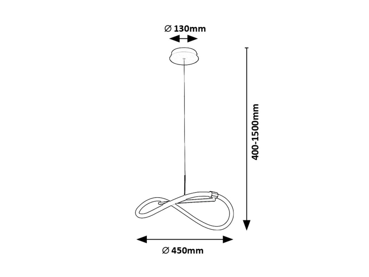 Lustra suspendata LED Serena, negru mat, 15W, 1640lm, 4000K, D.45 cm, IP20, Rabalux, 72252