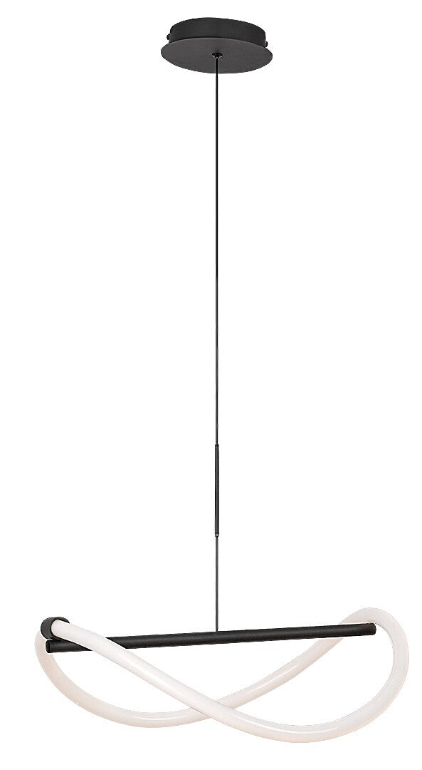 Lustra suspendata LED Serena, negru mat, 15W, 1640lm, 4000K, D.45 cm, IP20, Rabalux, 72252