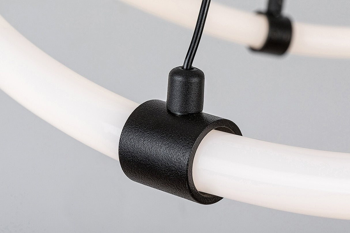 Lustra suspendata LED Serena, negru mat, 34W, 3350lm, 4000K, D.64 cm, IP20, Rabalux, 72253