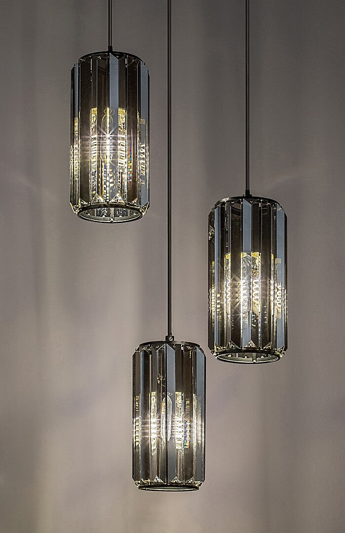 Lustra suspendata Veness, negru mat, 3xE27, IP20, Rabalux, 72255