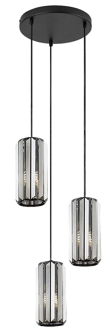 Lustra suspendata Veness, negru mat, 3xE27, IP20, Rabalux, 72255