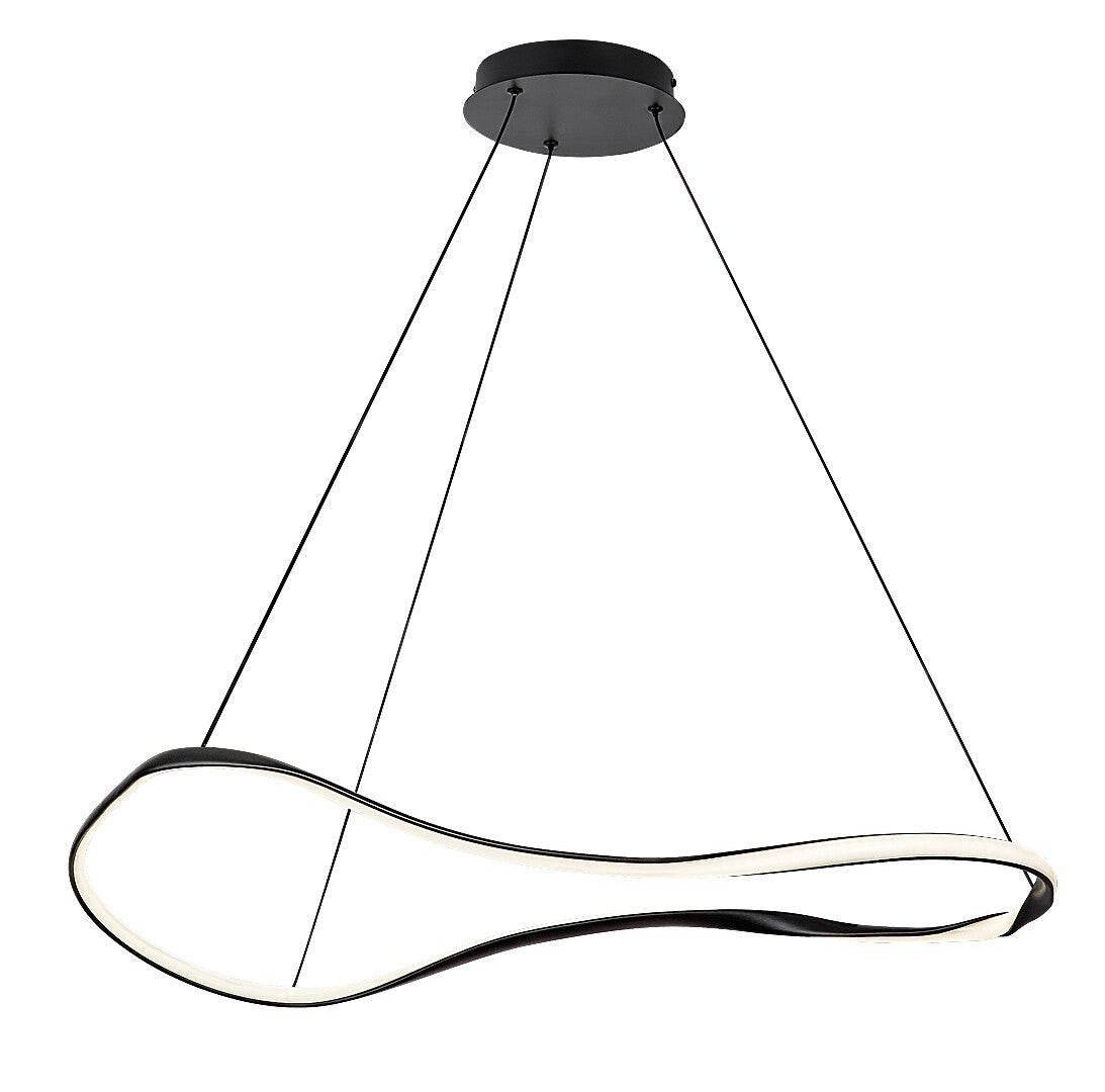 Lustra suspendata LED Mirossi, negru mat, 40W, 2070lm, 4000K, L.81 cm, IP20, Rabalux, 72266