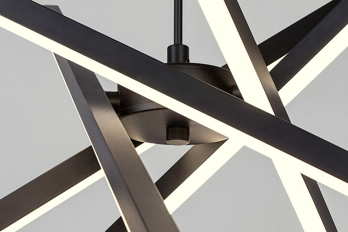 Lustra suspendata LED Matilde, negru, 48W, 1500lm, 4000K, IP20, Rabalux, 72267