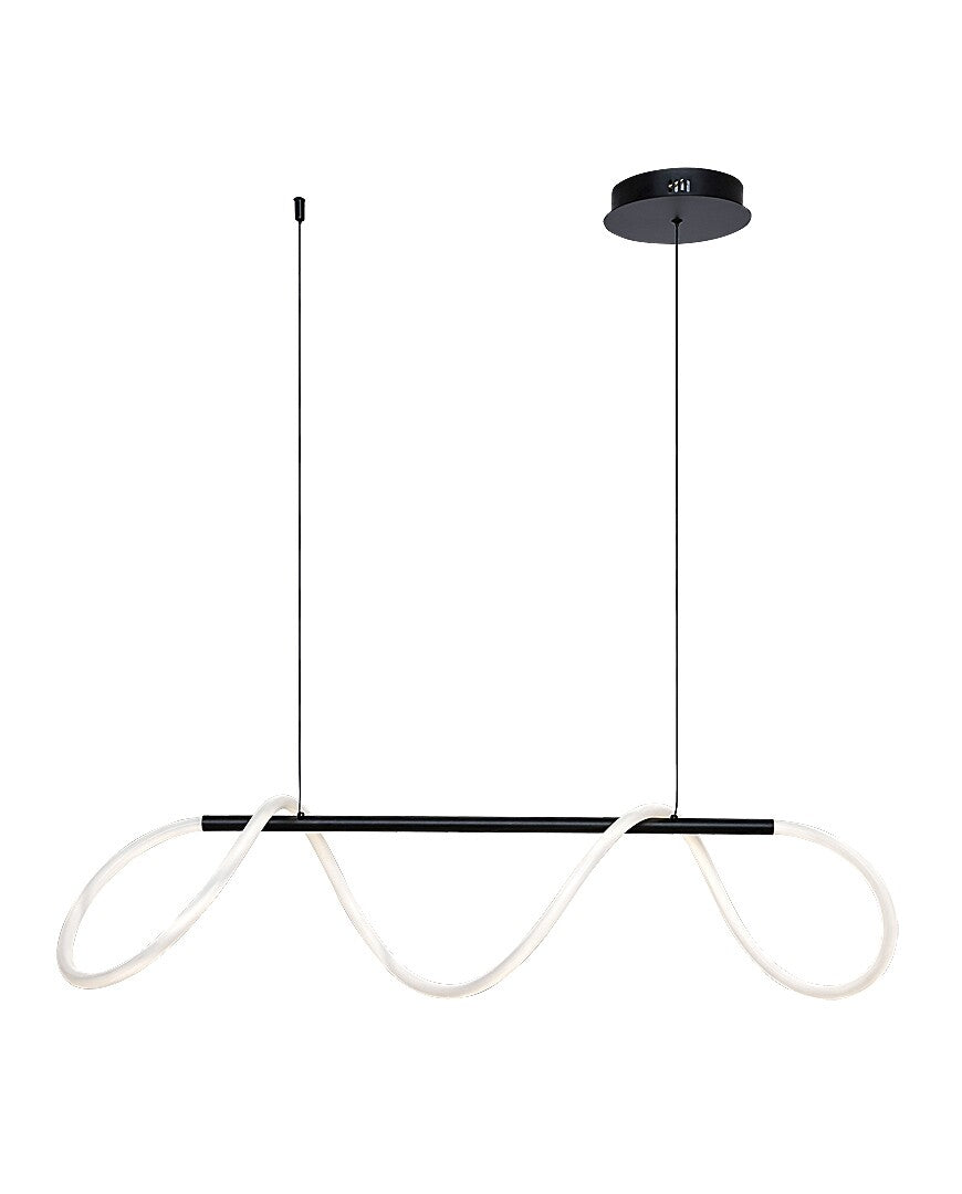 Lustra suspendata LED Montema, negru, 40W, 3750lm, 4000K, IP20, Rabalux, 72269