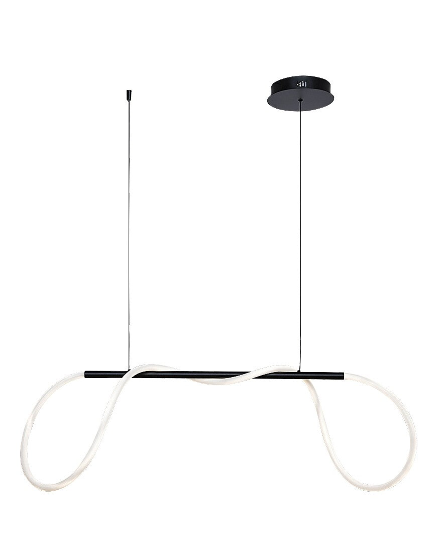 Lustra suspendata LED Montema, negru, 40W, 3750lm, 4000K, IP20, Rabalux, 72269