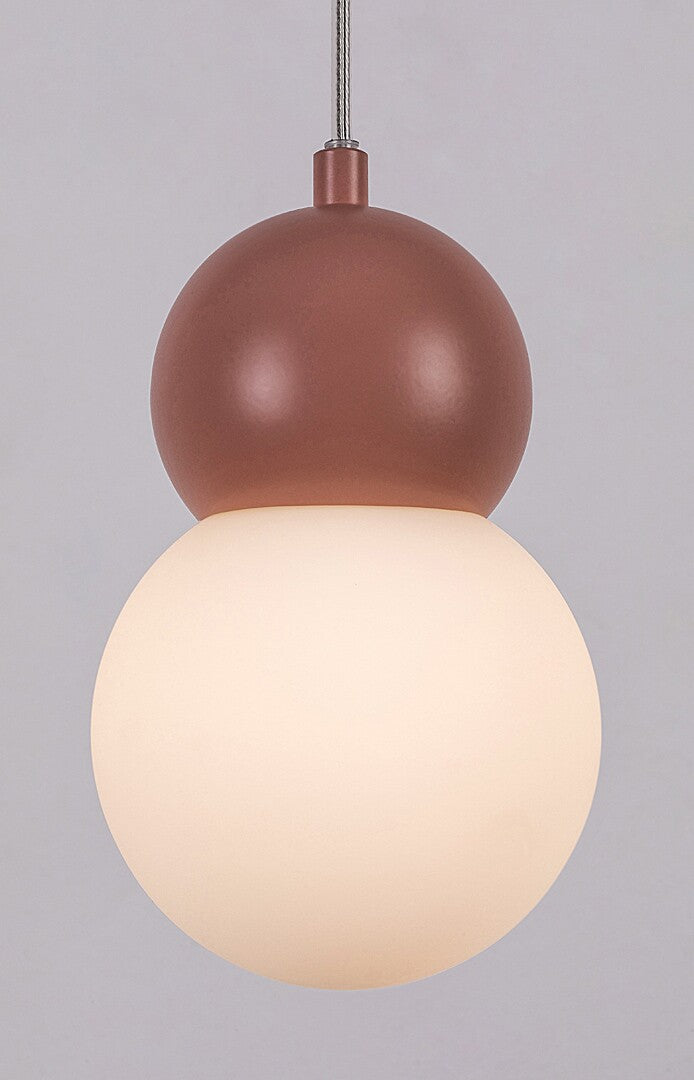 Lustra suspendata Gellia, trandafiriu, 1xG9, IP20, Rabalux, 72280