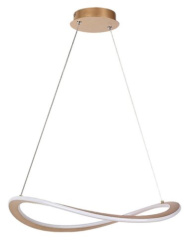 Lustra suspendata LED Kallira, auriu mat, 40W, 2100lm, 3000K, H.150cm, IP20, Rabalux, 72281