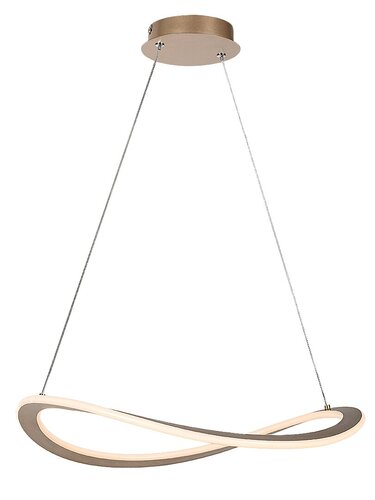 Lustra suspendata LED Kallira, auriu mat, 40W, 2100lm, 3000K, H.150cm, IP20, Rabalux, 72281
