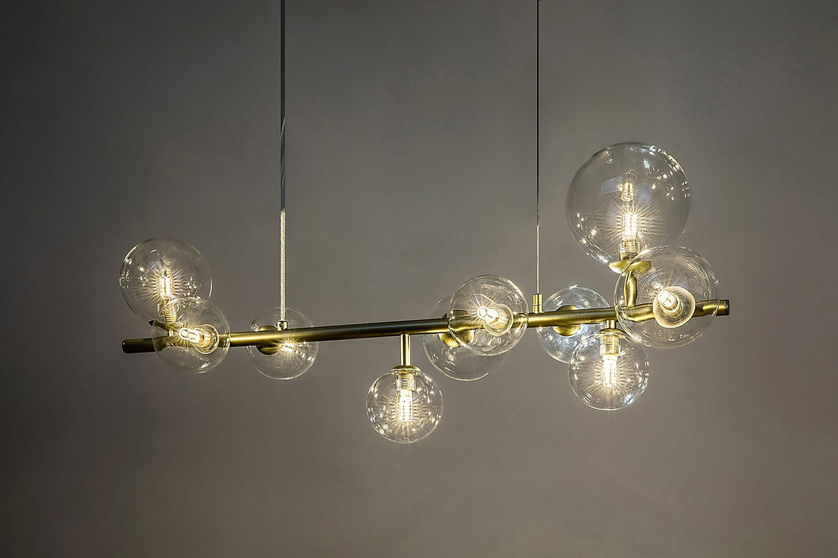 Lustra suspendata Aslov, auriu, 10xG9, IP20, Rabalux, 72298