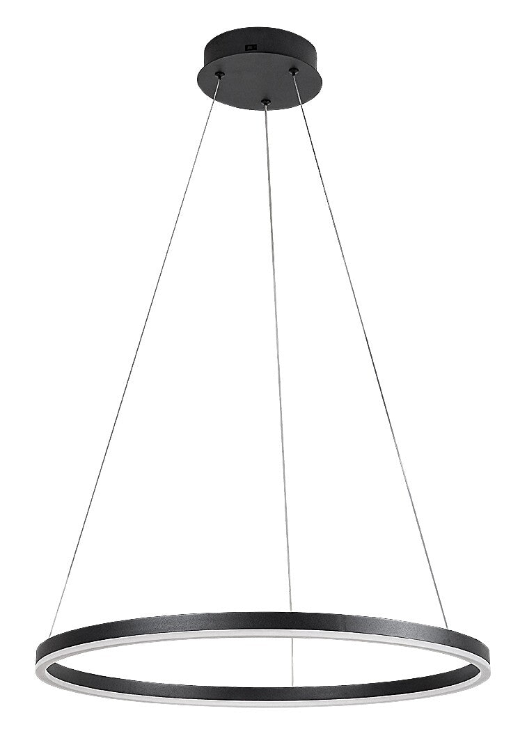 Lustra suspendata LED Isaure, negru, 35W, 2200lm, 3000K/4000K/6500K, IP20, Rabalux, 72301
