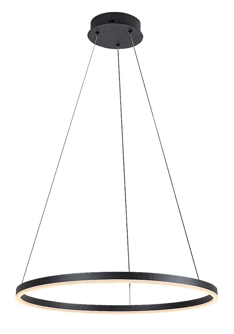 Lustra suspendata LED Isaure, negru, 35W, 2200lm, 3000K/4000K/6500K, IP20, Rabalux, 72301