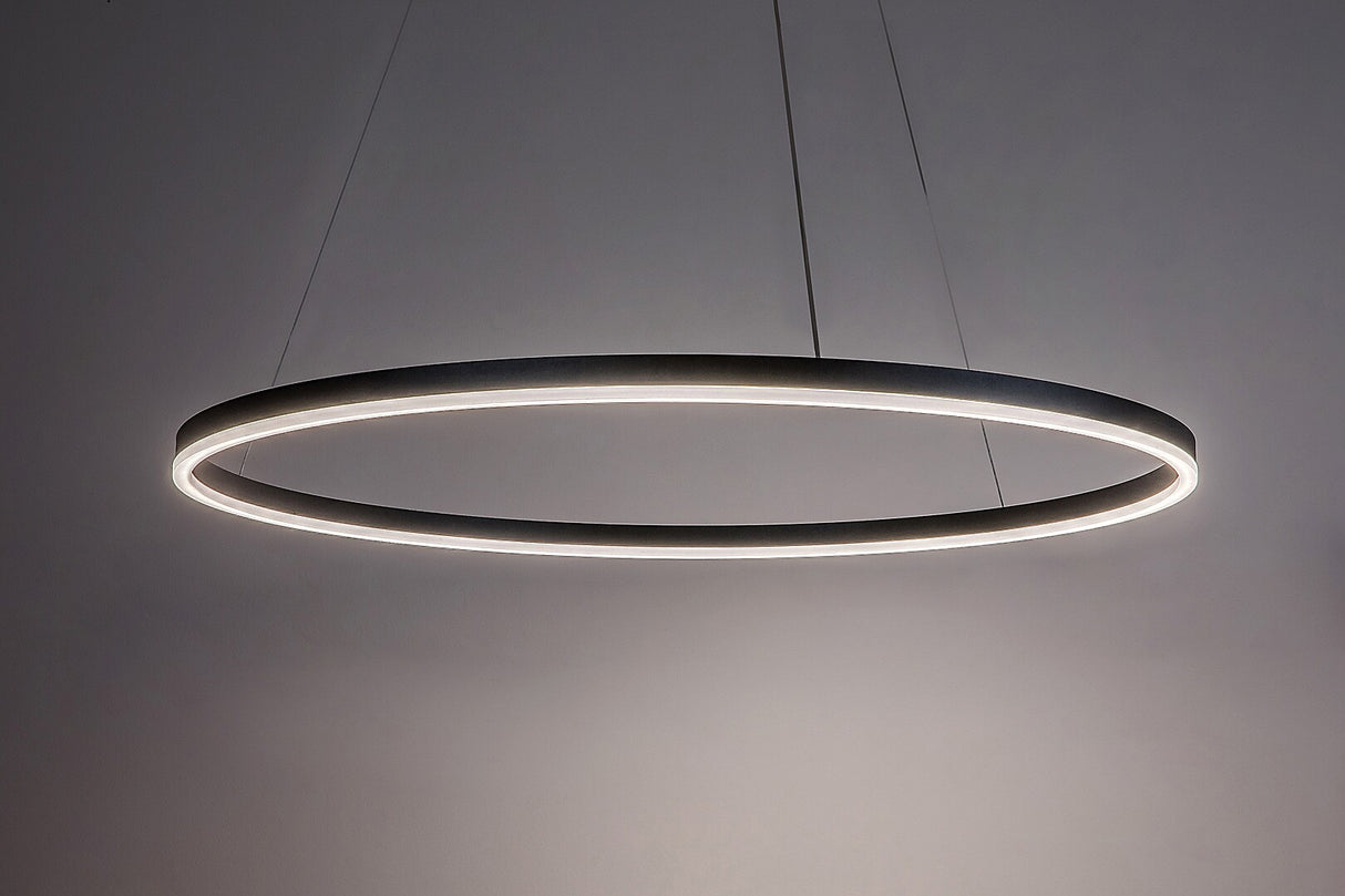 Lustra suspendata LED Isaure, negru, 45W, 3000lm, 3000K/4000K/6500K, IP20, Rabalux, 72302