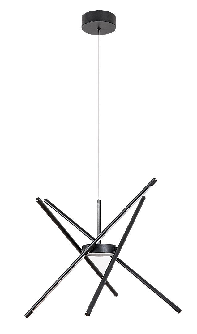 Lustra suspendata LED Henli2, negru, 40W, 2800lm, 3000K, IP20, Rabalux, 72338