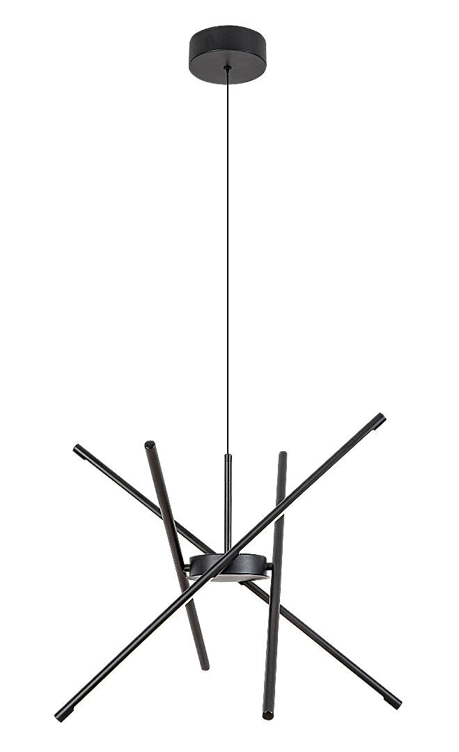 Lustra suspendata LED Henli2, negru, 40W, 2800lm, 3000K, IP20, Rabalux, 72338