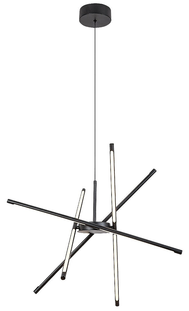 Lustra suspendata LED Henli2, negru, 40W, 2800lm, 3000K, IP20, Rabalux, 72338