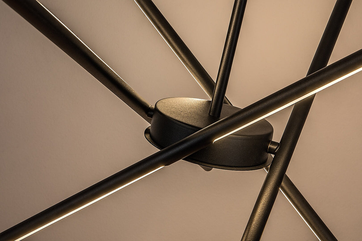 Lustra suspendata LED Henli2, negru, 40W, 2800lm, 3000K, IP20, Rabalux, 72338