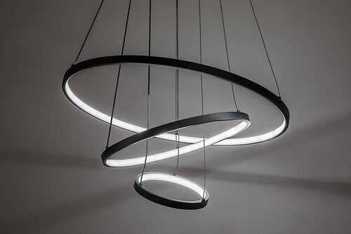 Lustra suspendata LED cu telecomanda Beliza, negru mat, 90W, 7200lm, 3000K-6500K, H.120cm, IP20, Rabalux, 72346