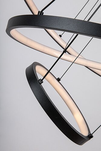 Lustra suspendata LED cu telecomanda Beliza, negru mat, 90W, 7200lm, 3000K-6500K, H.120cm, IP20, Rabalux, 72346