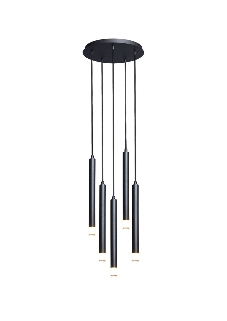 Lustra suspendata Ramira, negru, 5xG9, IP20, Rabalux, 72360