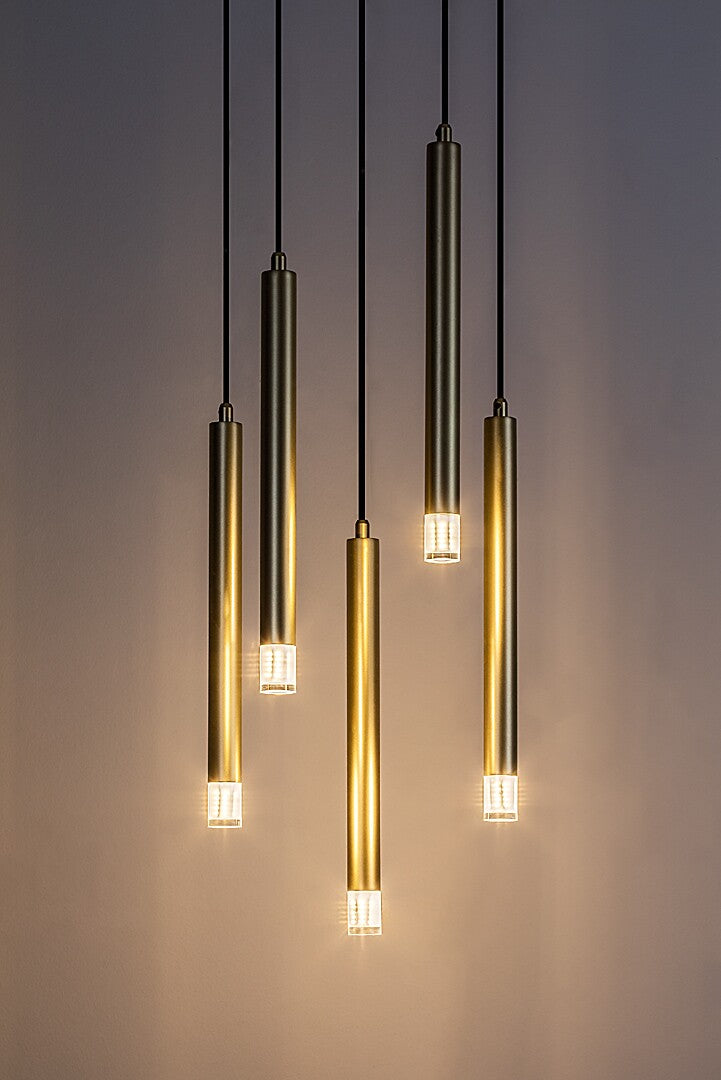 Lustra suspendata Ramira, auriu, 5xG9, IP20, Rabalux, 72361