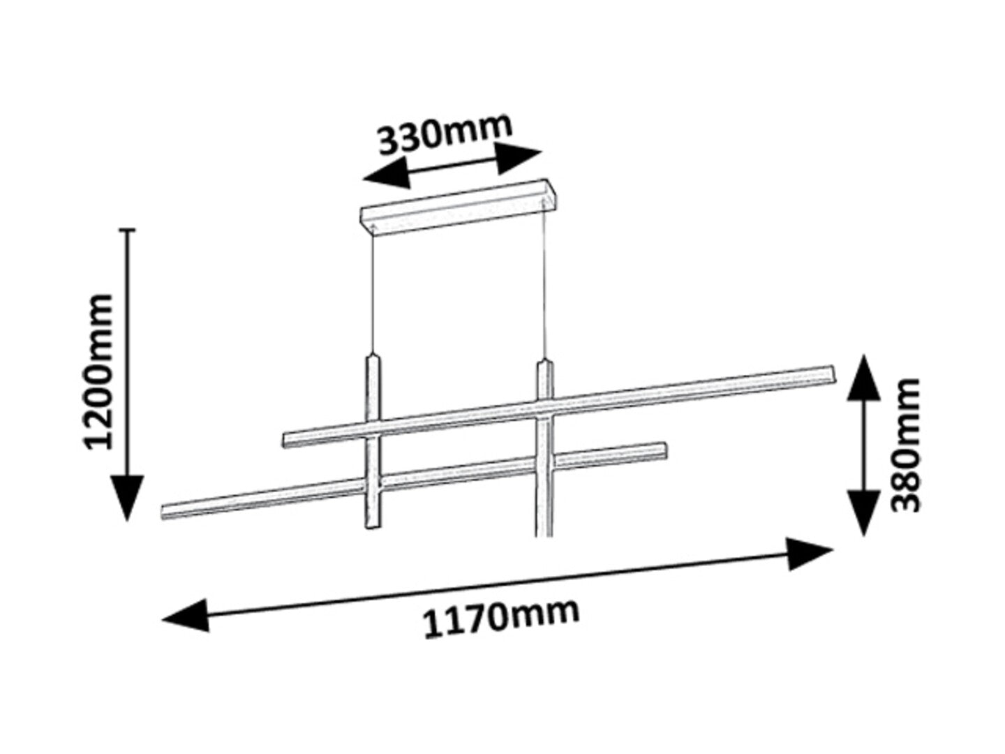 Lustra suspendata LED Severine, negru/ auriu, 40W, 2000lm, 3000K, IP20, Rabalux, 72366