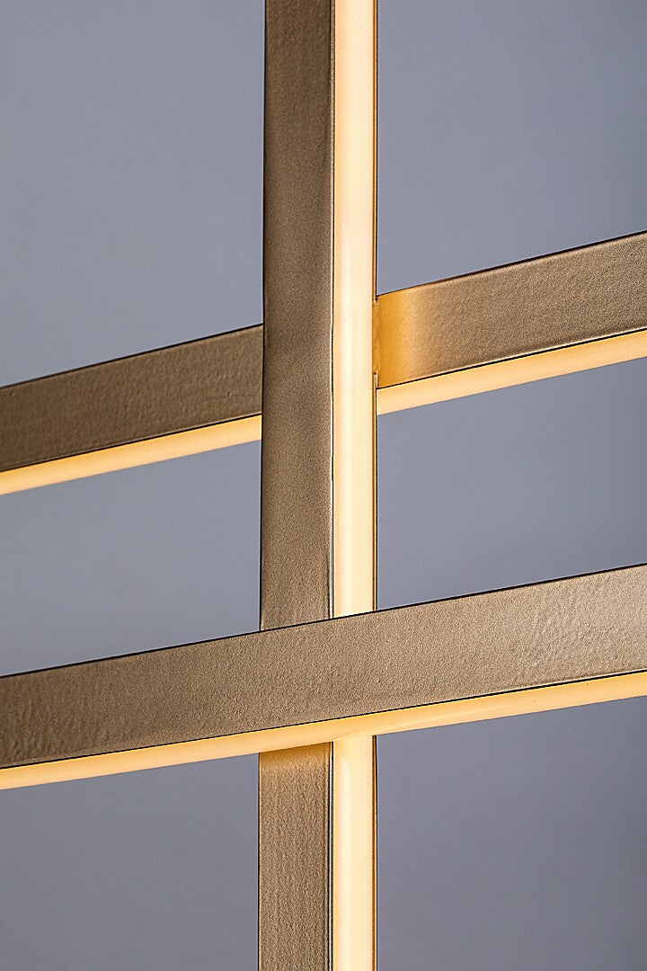 Lustra suspendata LED Severine, negru/ auriu, 40W, 2000lm, 3000K, IP20, Rabalux, 72366