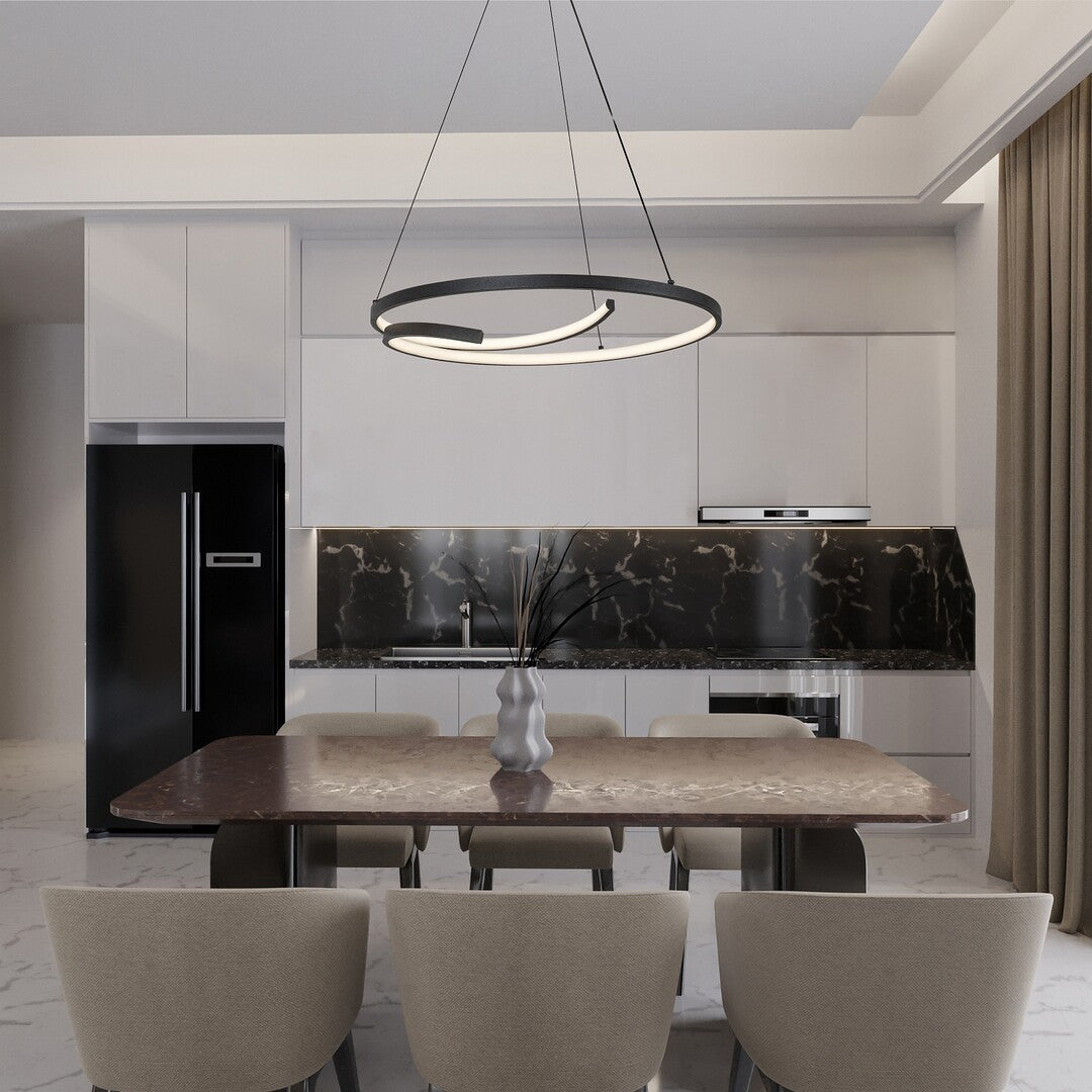 Lustra suspendata LED Niloo, negru, 40W, 2080lm, 4000K, IP20, Rabalux, 72367