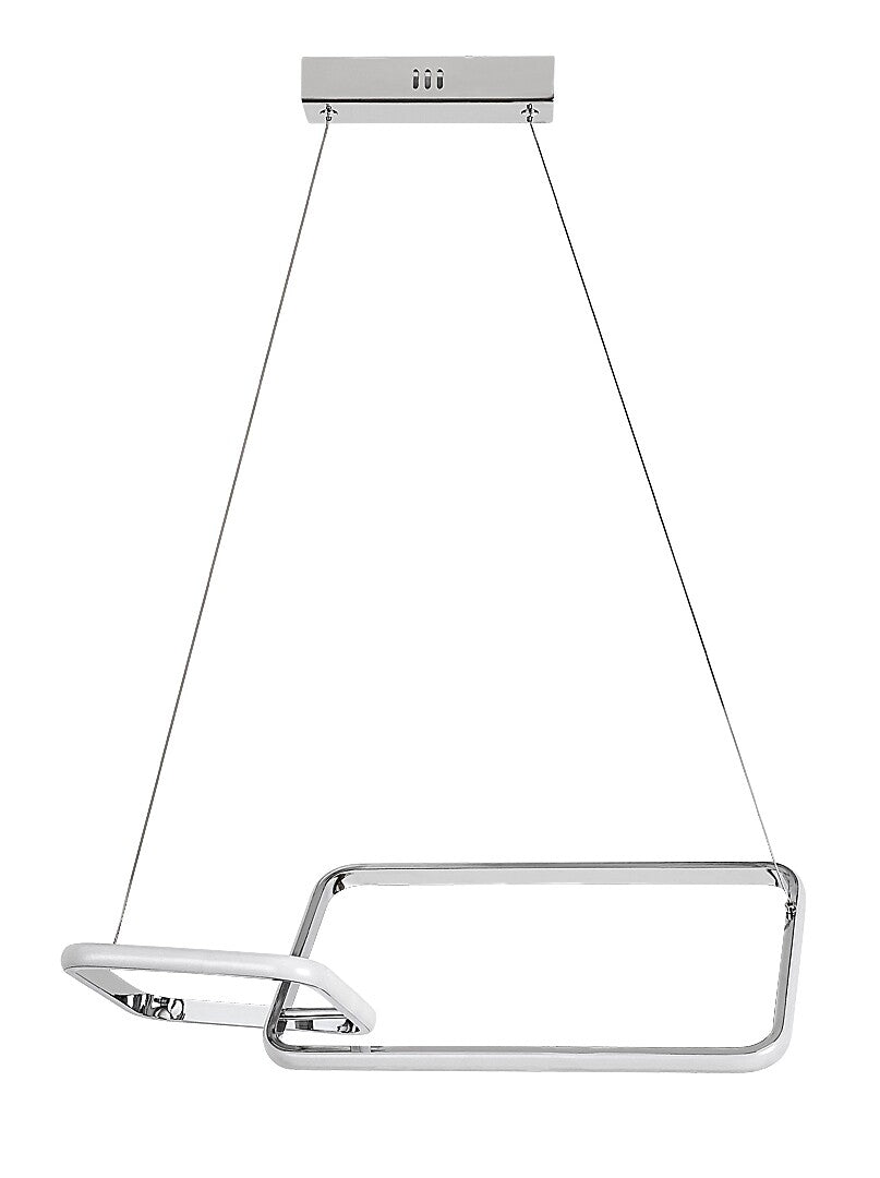 Lustra suspendata LED Malwen, crom, 36W, 2200lm, 4000K, IP20, Rabalux, 72368