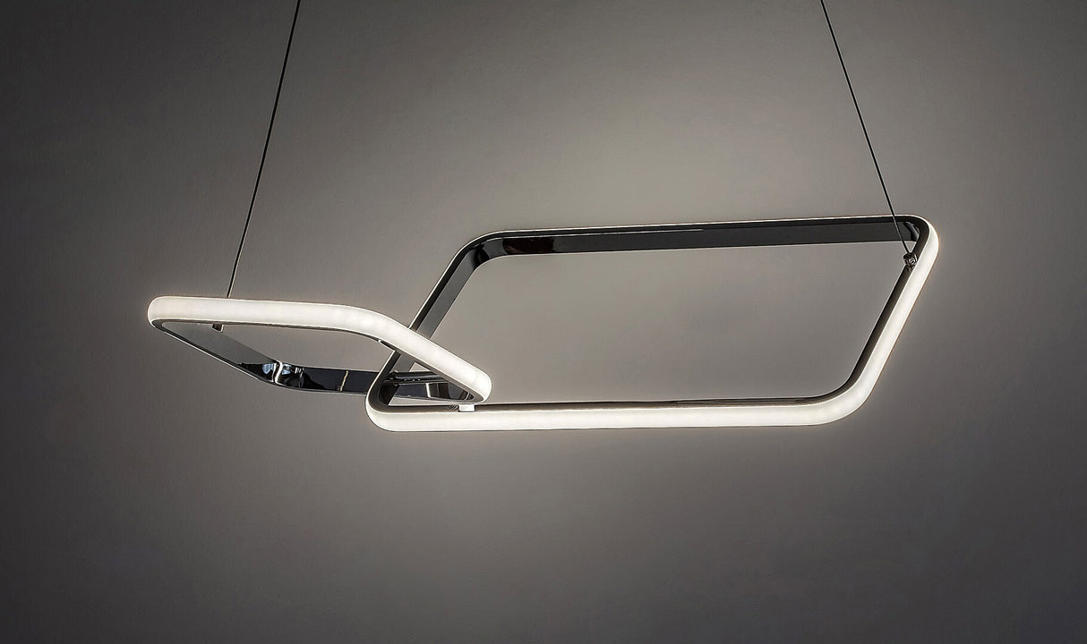 Lustra suspendata LED Malwen, crom, 36W, 2200lm, 4000K, IP20, Rabalux, 72368