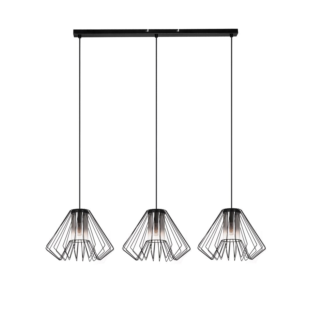 Lustra suspendata Emerencia, negru, 3xE27, IP20, Rabalux, 72371
