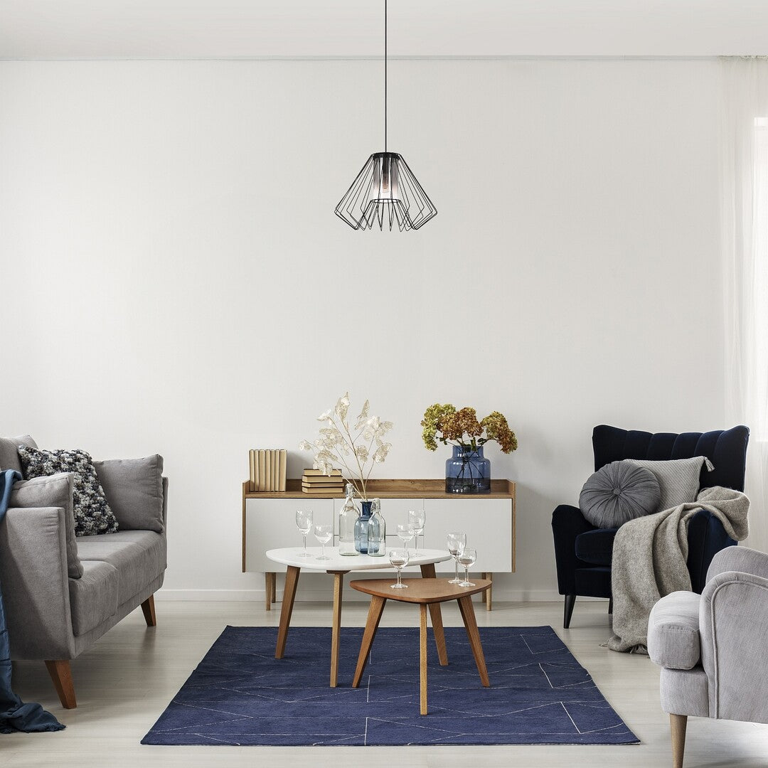 Lustra suspendata Emerencia, negru, 1xE27, IP20, Rabalux, 72372