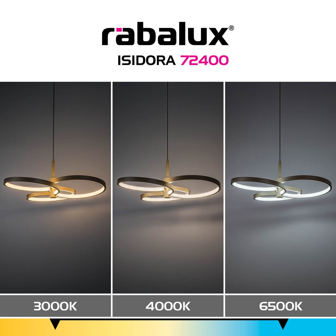 Lustră LED suspendată modernă 50W 4000lm cu telecomandă și lumină reglabilă – Isidora