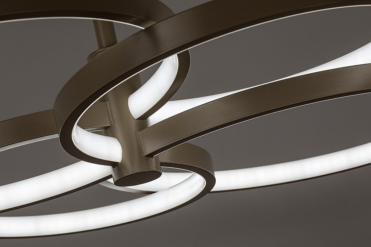 Lustră LED suspendată modernă 70W 5600lm cu telecomandă și lumină reglabilă – Isidora