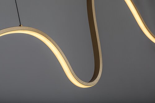 Lustra suspendata LED Cobria, auriu, 20W, 1600lm, 3000K, H.150cm, IP20, Rabalux, 72404