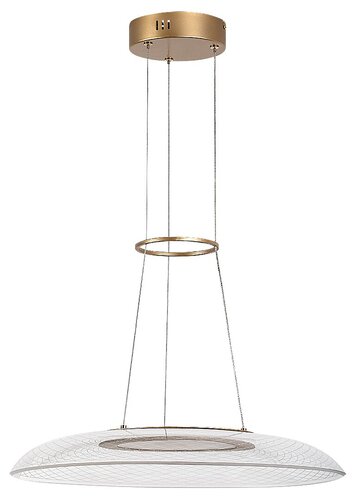 Lustra suspendata LED Zofrael, auriu mat, 24W, 1850lm, 3000K, H.120cm, IP20, Rabalux, 72411