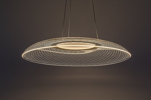 Lustra suspendata LED Zofrael, auriu mat, 24W, 1850lm, 3000K, H.120cm, IP20, Rabalux, 72411