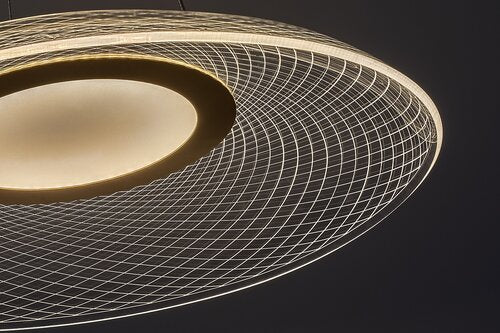 Lustra suspendata LED Zofrael, auriu mat, 24W, 1850lm, 3000K, H.120cm, IP20, Rabalux, 72411