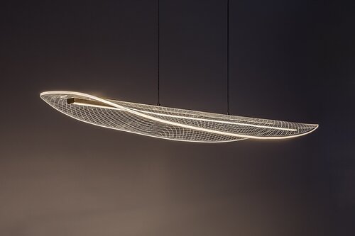 Lustra suspendata LED Zofrael, auriu  mat, 32W, 2450lm, 3000K, H.120cm, IP20, Rabalux, 72413