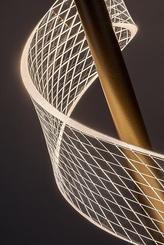 Lustra suspendata LED Zofrael, auriu mat, 6W, 550lm, 3000K, H.120cm, IP20, Rabalux, 72414