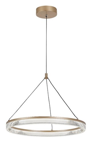Lustra suspendata LED Rivona, auriu, 24W, 1700lm, 3000K-6500K, H.100cm, IP20, Rabalux, 72471