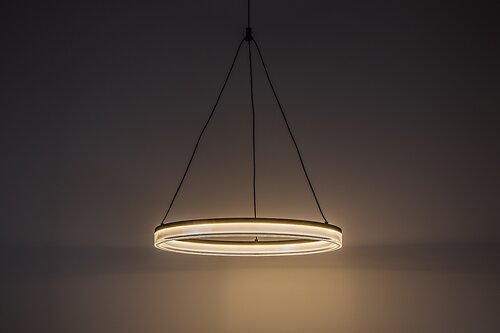 Lustra suspendata LED Seraphiel, negru, 24W, 1610lm, 3000K-6500K, H.100cm, IP20, Rabalux, 72478