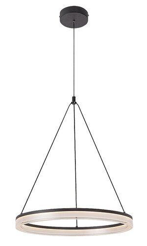 Lustra suspendata LED Seraphiel, negru, 24W, 1610lm, 3000K-6500K, H.100cm, IP20, Rabalux, 72478
