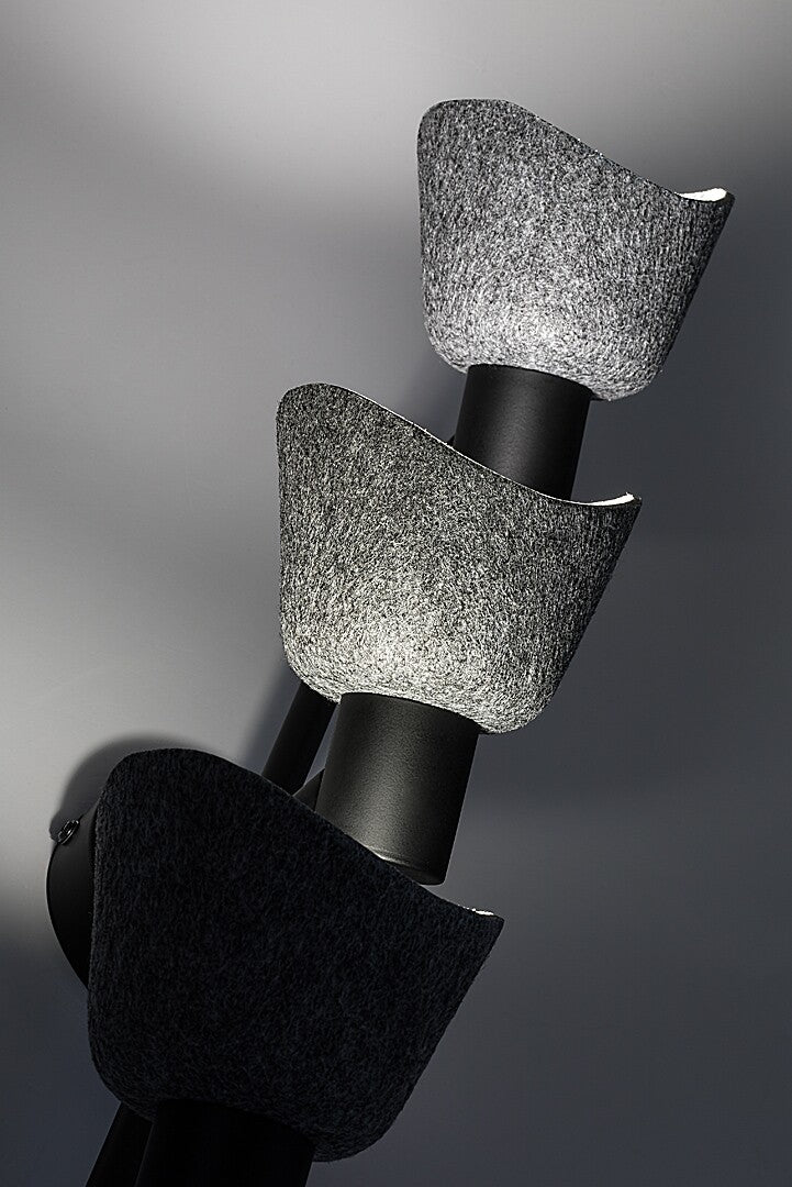 Plafoniera Farelia, negru/gri, 3xE14, IP20, Rabalux, 73007