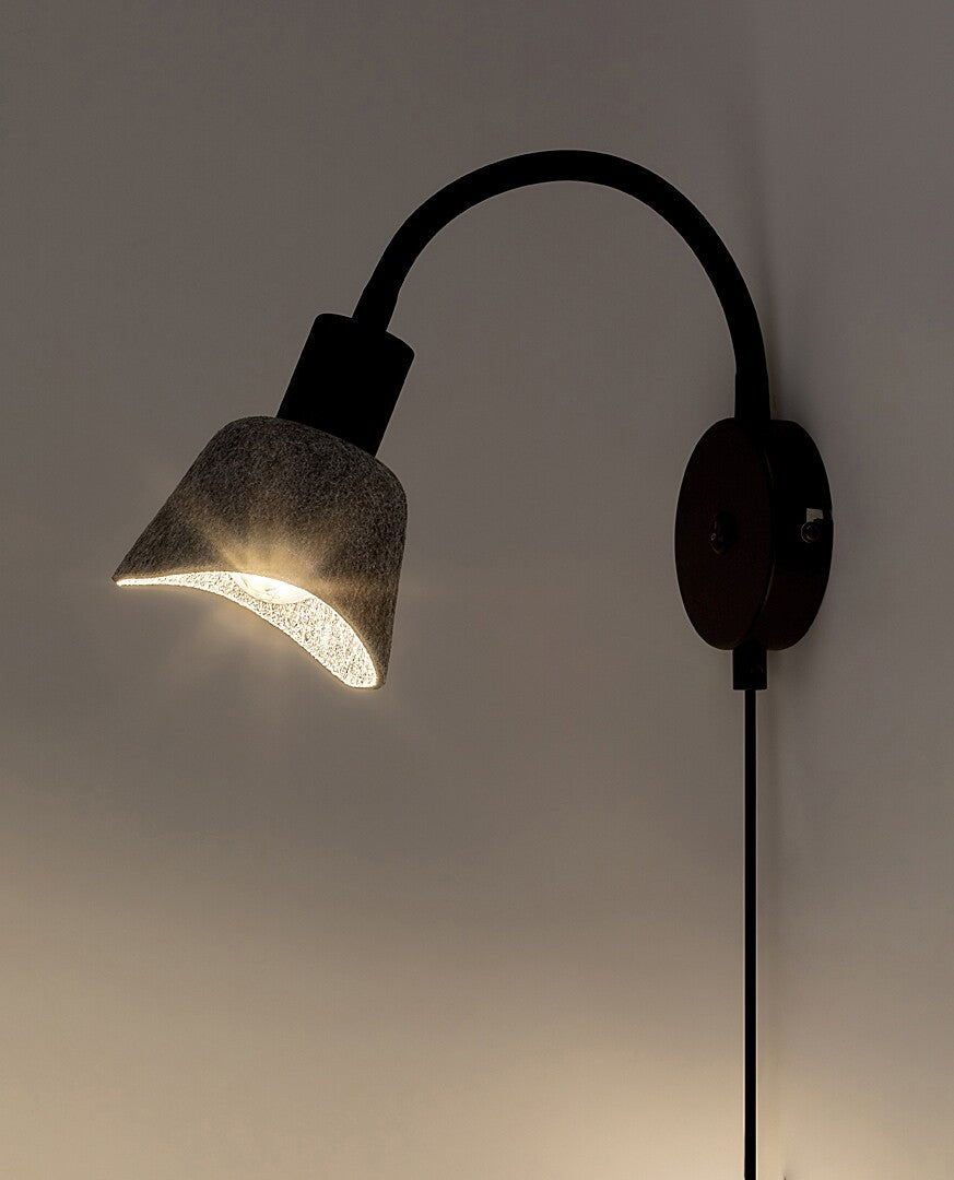 Aplica Farelia, negru/gri, 1 x E14, IP20, Rabalux, 73009